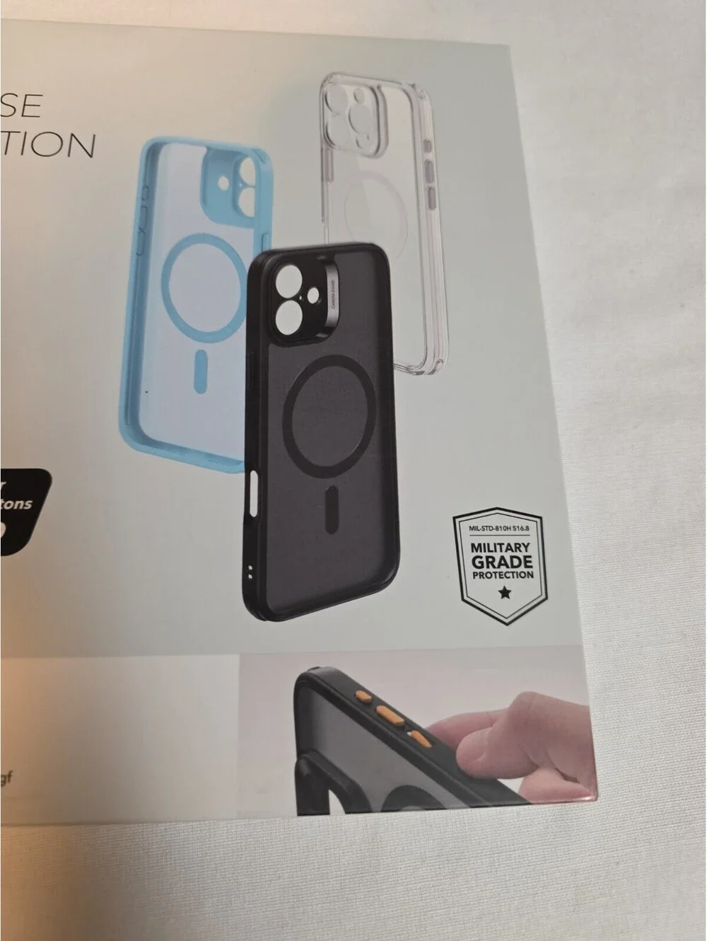 ESR Pro Protection Case Set For iPhone 16 Pro Max Frosted Black Halolock - New